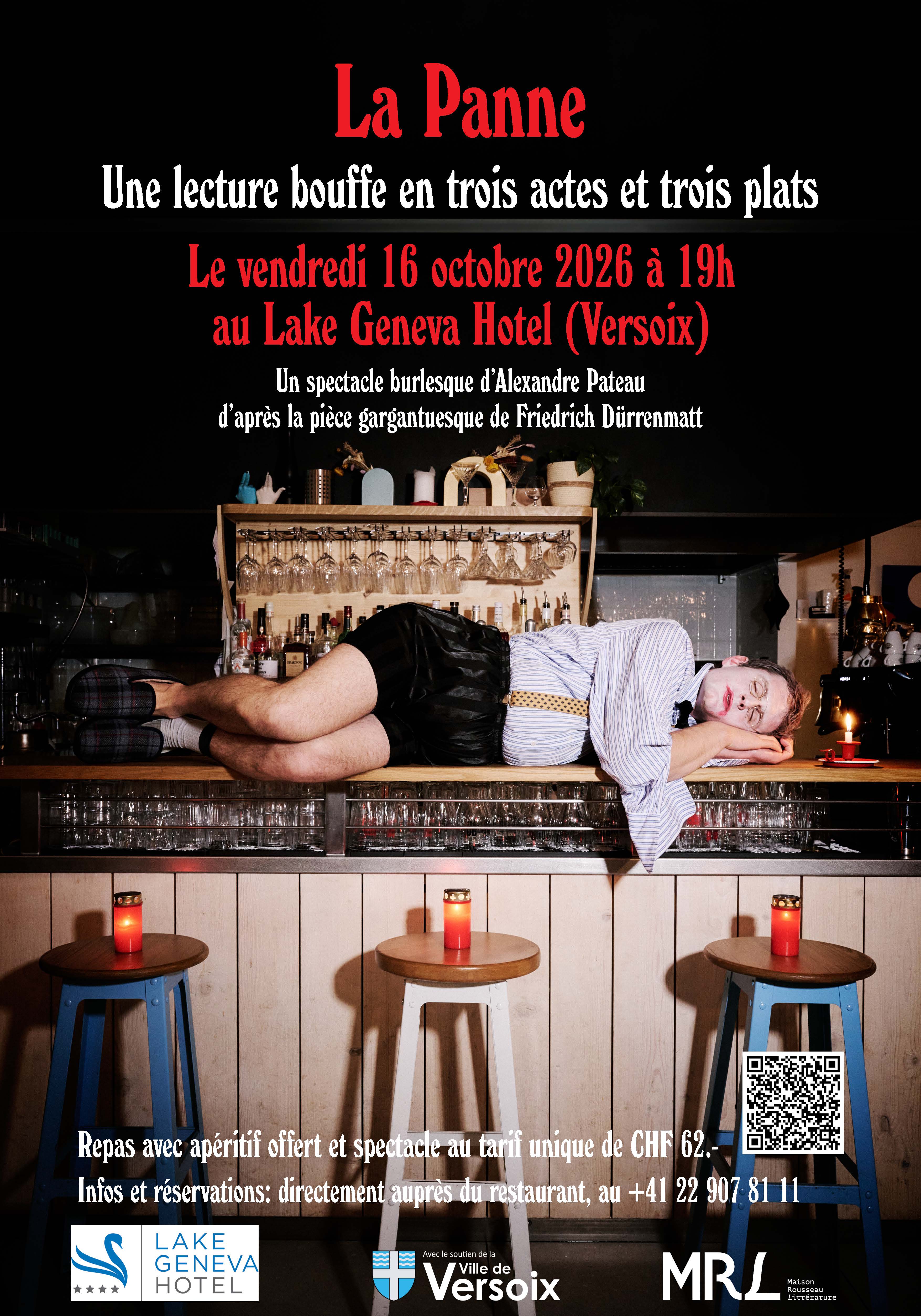 La Panne de Dürrenmatt - Lecture bouffe à Versoix
