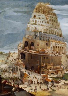 La Tour de Babel, Abel Grimmer, 1604, Grande-Bretagne, collection particulière.