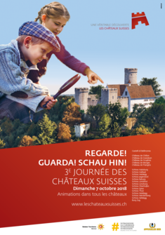 Affiche de la journée des châteaux suisses 2018