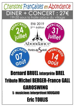 Affiche Festival Chansons Françaises en Abondance