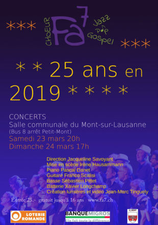 Annonce des concerts de Fa7