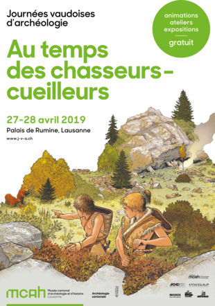 Affiche des 4e jounrées vaudoises d'archéologie