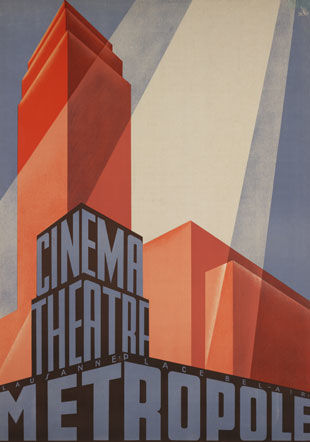 Affiche Cnéma-Théâtre Métropole, vers 1932