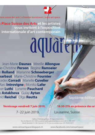 Invitation au vernissage de l'exposition Aquarelle 2019