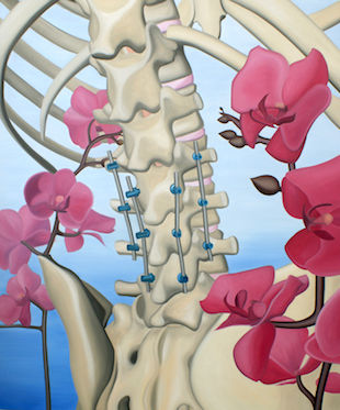 SÉBASTIEN METTRAUX, "Untitled (vanité n°6)", 2018, huile sur toile, 180 x 150 cm