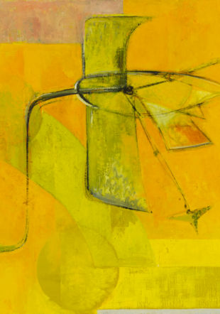 Jean-François Comment, Le Vol des oiseaux, 1956, huile sur toile