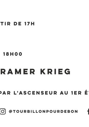 Flyer Michele Lysek La Galerie Kramer Krieg