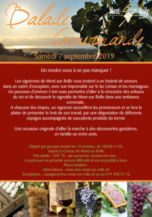 Flyer Balade gourmande 2019