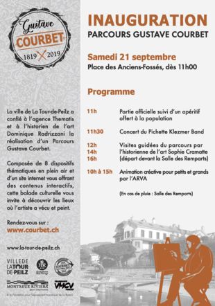 Programme Inauguration Parcours Gustave Courbet