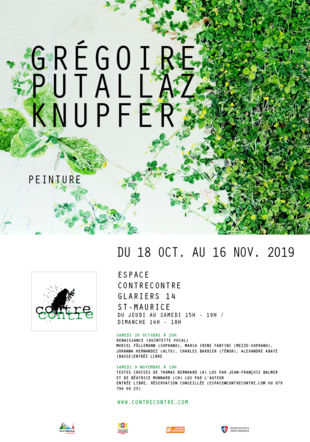 Exposition Grégoire Putallaz-Knupfer, peinture