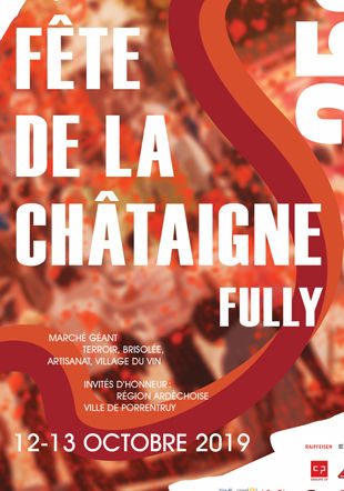 Affiche de la 25ème édition de la Fête de la Châtaigne