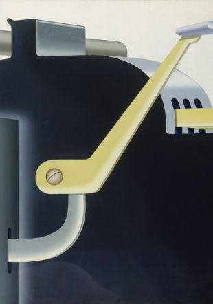 Konrad Klapheck, Der Chef (Le Chef), 1965, huile sur toile, 110 x 160 cm, Kunstpalast Düsseldorf