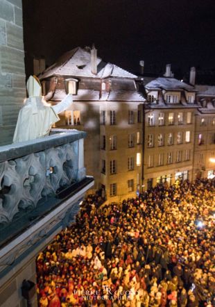 Discours de la St-Nicolas devant la foule