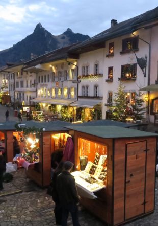 Marché de Noël - Gruyères - Stands