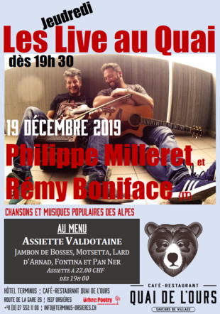 Les Jeudredi Live au Quai - Milleret & Boniface - 19.12.2019