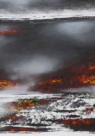 « ...juste après l'orage », 2019, pastel et fusain sur papier, 64x47.5 cm