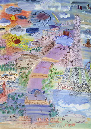 Raoul Dufy, « Paris et la tour Eiffel », 1936