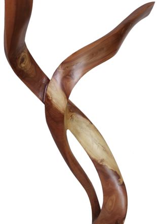 "danseuse" sculpture sur bois