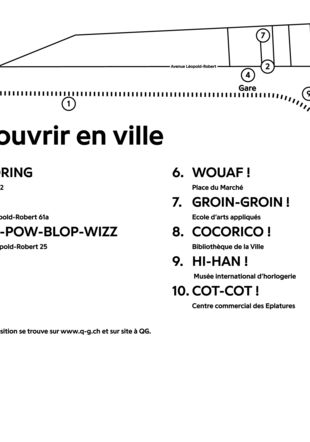 Plan du parcours de l’exposition