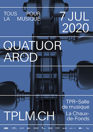 Affiche concert Quatuor Arod 7 juillet 2020