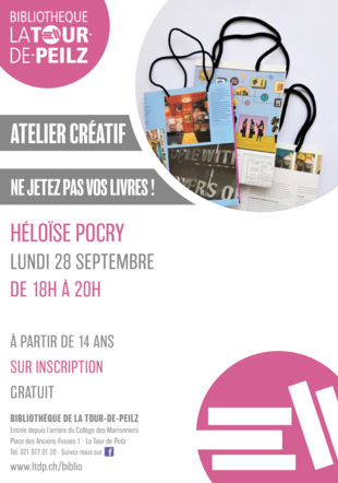 atelier ne jetez pas vos livres avec Héloïse Pocry