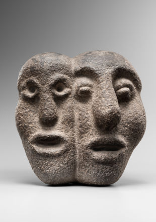 Antoine Rabany, Sculpture Barbu Müller, Chambon-sur-Lac, avant 1900, 25 x 24 x 15 cm. Collection privée belge.
