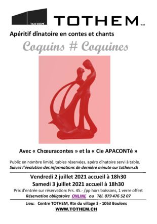 Coquins # Coquines, spectacle Cie APACONTé et Choeuracontes