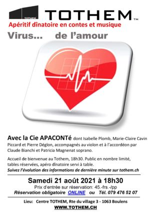 Virus de l'amour en contes et musique au Centre TOTHEM