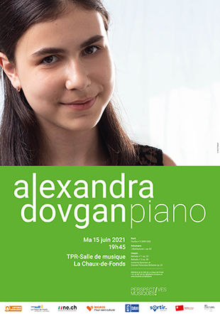 Affiche du récital Alexandra Dovgan du 15.06.2021