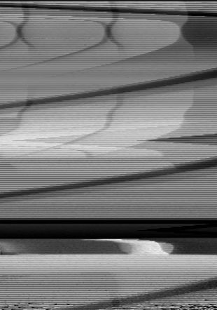 Hommage à Mondrian (de la série des TV-Perturbations), 1972, vidéo, n & b, avec son, 8'Musée cantonal des Beaux-Arts de Lausanne. Acquisition, 1973