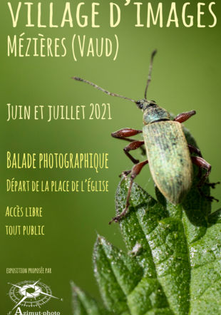 affiche de l'exposition "Village d'Images" Luc Dufey affiche de l'exposition "Village d'Images" Luc Dufey