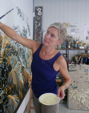 Victoire Cathalan en plein travail