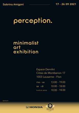 affiche exposition "Perception"