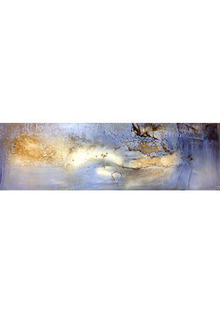 Abandon, peinture sur toile, 100 x 30 cm