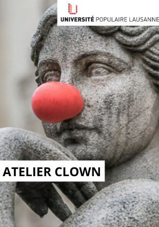 statue avec un nez de clown