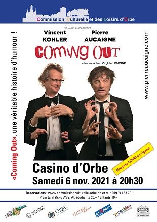 Coming Out, avec Pierre Aucaigne et Vincent Kohler