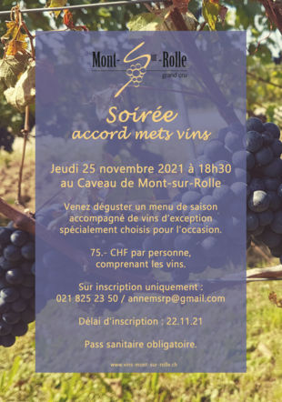 Soirée accord mets vins