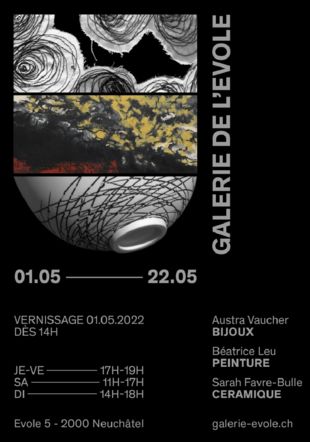 Affiche de l'exposition Galerie de l'Evole Neuchâtel Affiche de l'exposition Galerie de l'Evole Neuchâtel