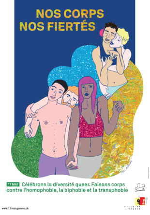 Affiche de la campagne LGBTIQ+ de la Ville de Genève