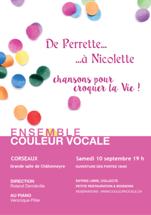 De Perette à Nicolette, chansons pour croquer la vie