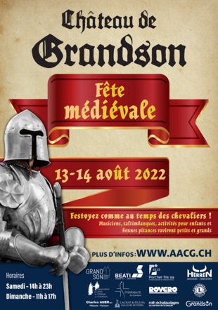 Affiche de la fête médiévale 2022 de Grandson