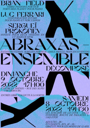 Affiche concert Abraxas décomposé - 1