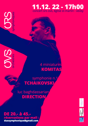 Rêves d'hiver - Concert Symphonique Tchaïkovski - ORS & OVS 11.12.22