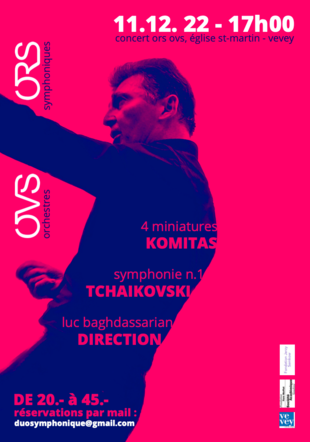 Rêves d'hiver - Concert Symphonique  Tchaïkovski - ORS & OVS 11.12.22