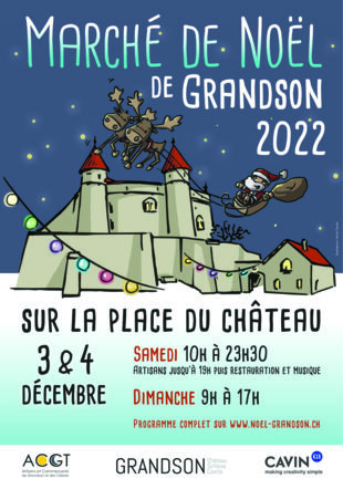 Flyer du Marché de Noël de Grandson