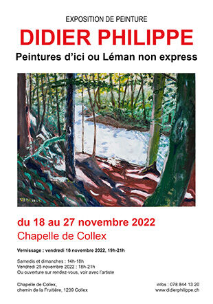 Affiche exposition Peintures d'ici de Didier Philippe