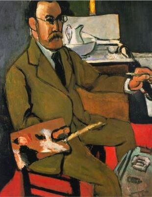 Henri Matisse autoportrait, 1918, huile sur toile 65 x 54cm, Musée Matisse, le Cateau-Cambrésis