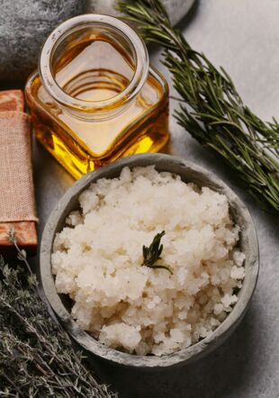sels exfoliants crème atelier cosmétique
