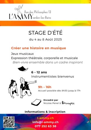 Stage et camp d'été pour enfants L'AMMY Yverdon