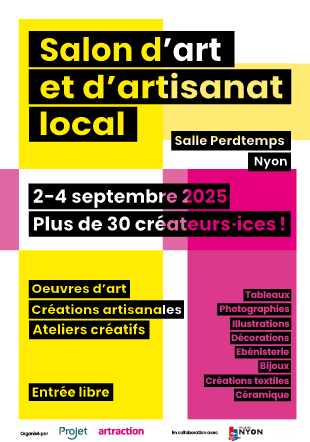 Flyer Salon d'art et d'artisanat local Artraction